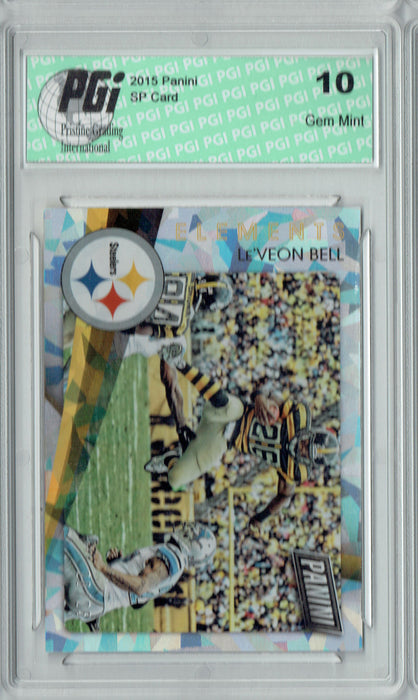 Le'Veon Bell 2015 Panini Cracked Ice #6 Only 25 Made Card PGI 10