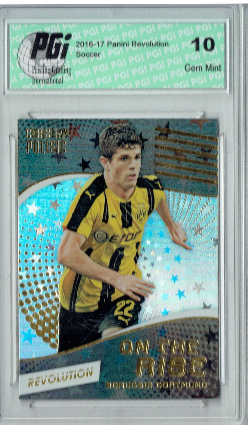 Christian Pulisic 2016 Panini Revolution #OTR-19 Rise Astro Rookie Card PGI 10
