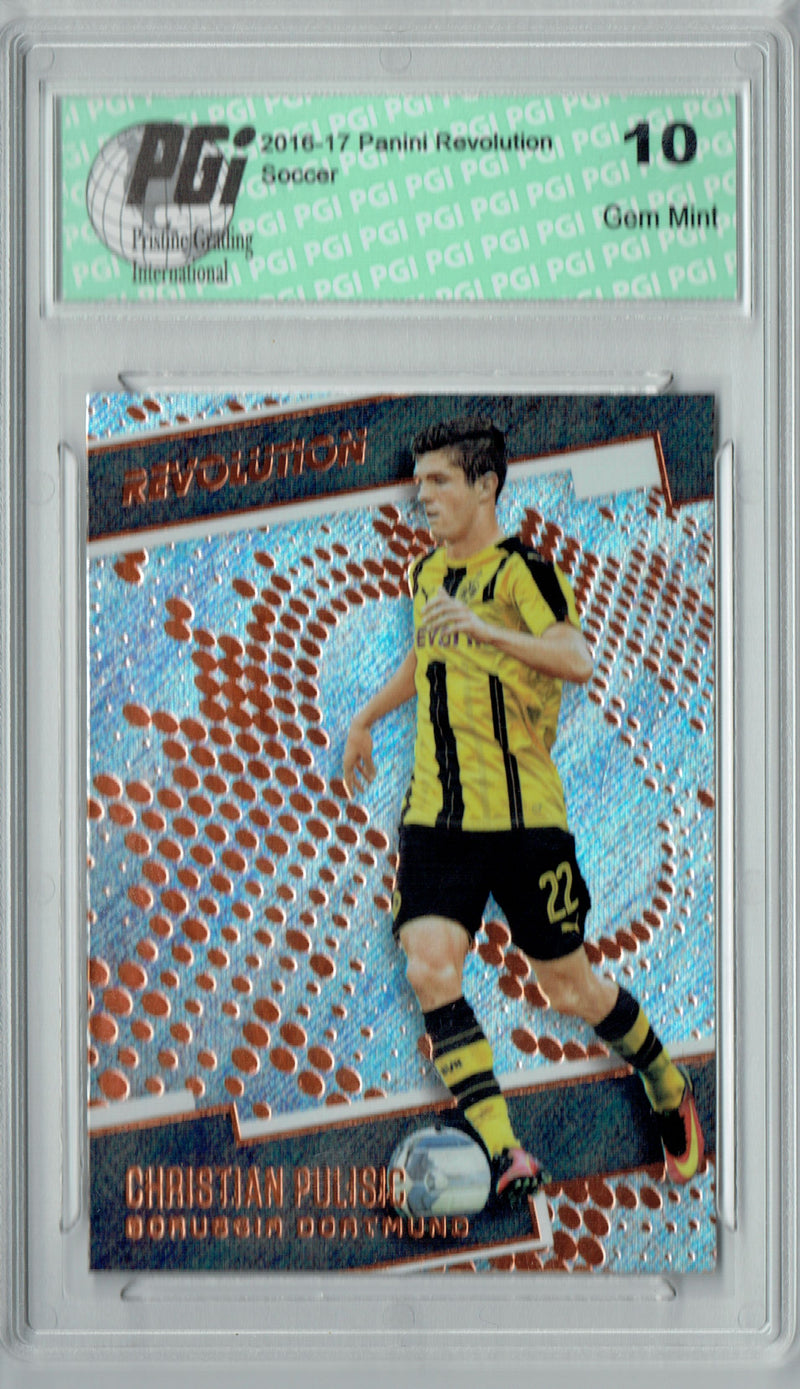 Christian Pulisic 2016 Panini Revolution #31 Base Rookie Card PGI 10