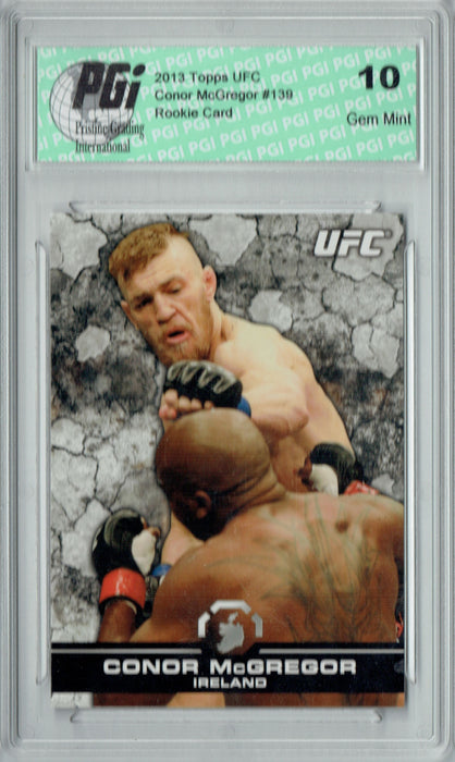Conor McGregor 2013 Topps UFC #139 Rookie Card PGI 10