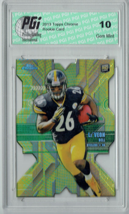 Le'veon Bell 2013 Topps Chrome #RDC-LB DieCut Refractor Rookie Card PGI 10