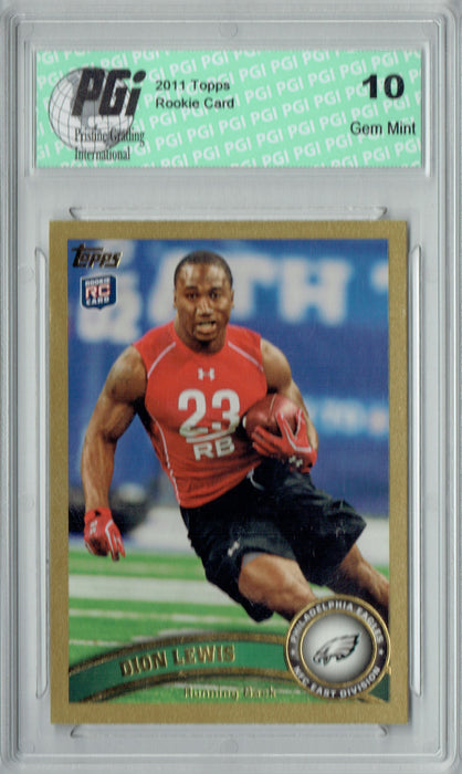 Dion Lewis 2011 Topps #46 Gold SP 2011 Made Rookie Card PGI 10