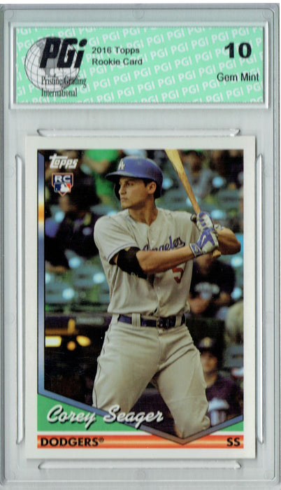 Corey Seager 2016 Topps #W-20 SP Rookie Card PGI 10