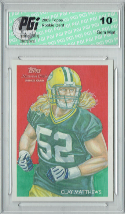 Clay Matthews 2009 Topps National Chicle #C26 SP Rookie Card PGI 10