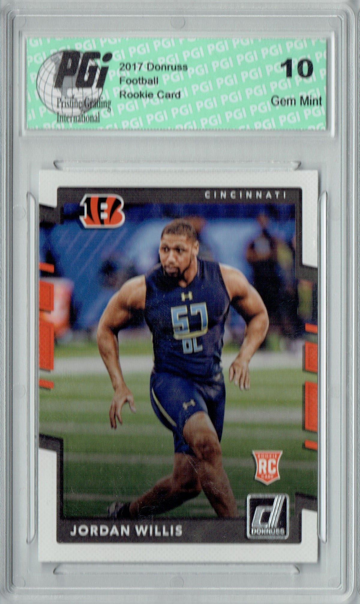 Jordan Willis 2017 Donruss #383 Rookie Card PGI 10