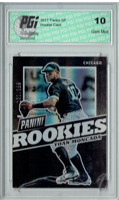 Yoan Moncada 2017 Panini SP #BB31 Only 399 Made Rookie Card PGI 10