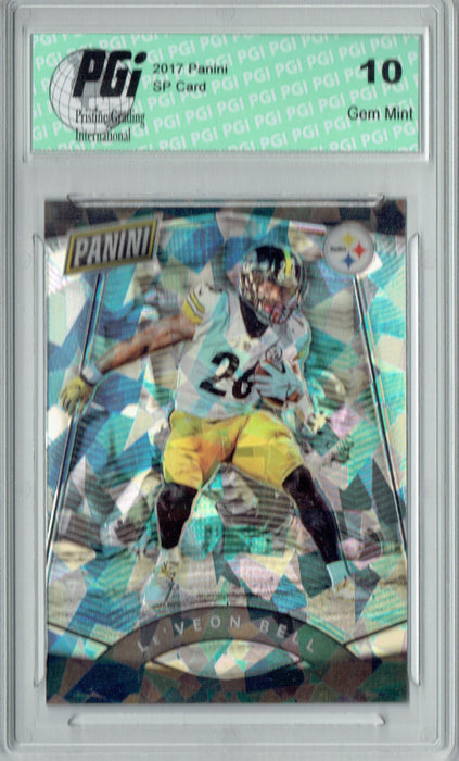 Le'Veon Bell 2017 Panini Cracked Ice #7 Only 25 Made Card PGI 10