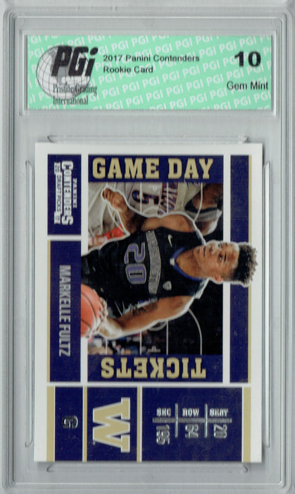 Markelle Fultz 2017 Panini Contenders #1 Game Day Tickets Rookie Card PGI 10