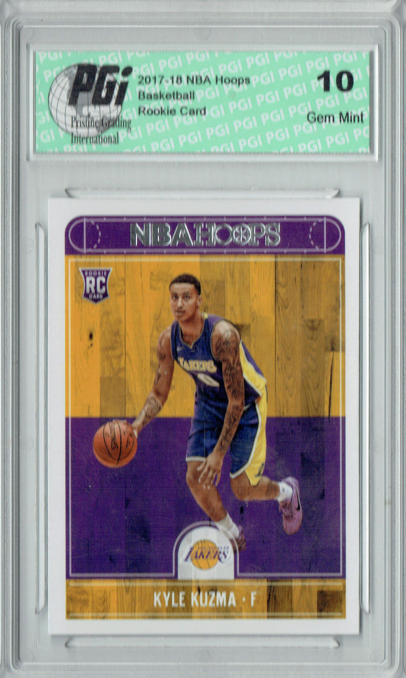 Kyle Kuzma 2017-2018 Hoops #277 NBA Rookie Card PGI 10