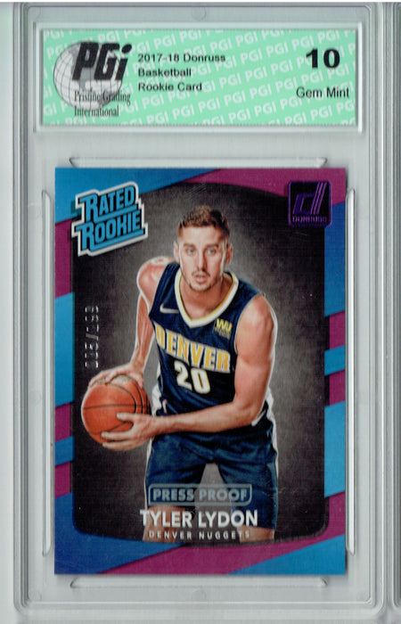 Tyler Lydon 2017 Donruss #177 Press Proof 199 Made Rookie Card PGI 10