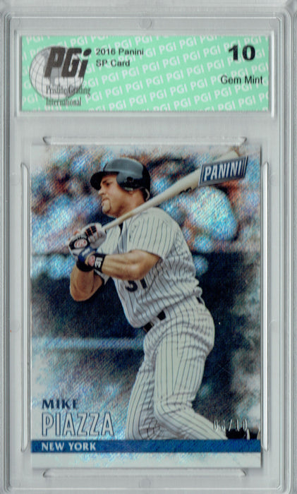 Mike Piazza 2016 Panini #46 Shimmer SP, Only 10 Ever Made Card PGI 10