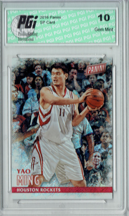 Yao Ming 2016 Panini #43 Shimmer SP, Only 10 Ever Made Card PGI 10