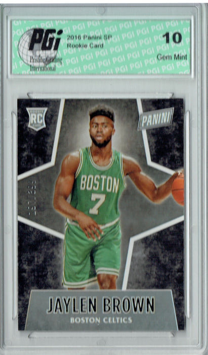 Jaylen Brown 2016 Panini Black Friday #51 Only 399 Made Rookie Card PGI 10