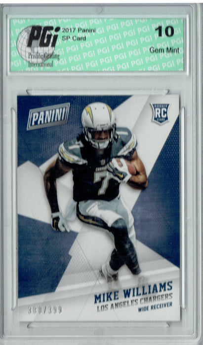 Mike Williams 2017 Panini Black Friday #55 Only 399 Made Rookie Card PGI 10