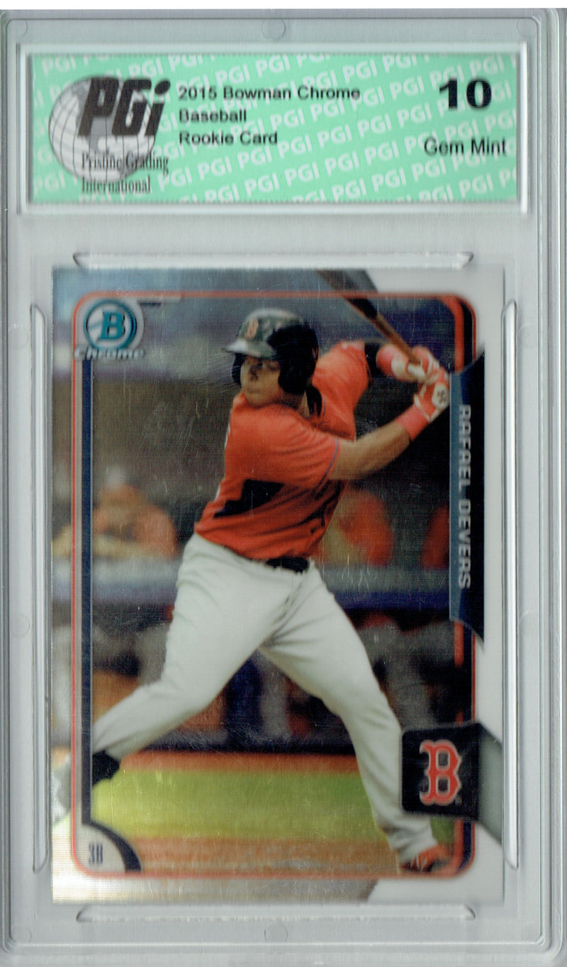 Rafael Devers 2015 Bowman Chrome #BCP34 Rookie Card PGI 10