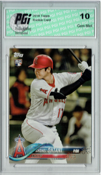 Shohei Ohtani 2018 Topps Baseball #A-17 SP Rookie Card PGI 10
