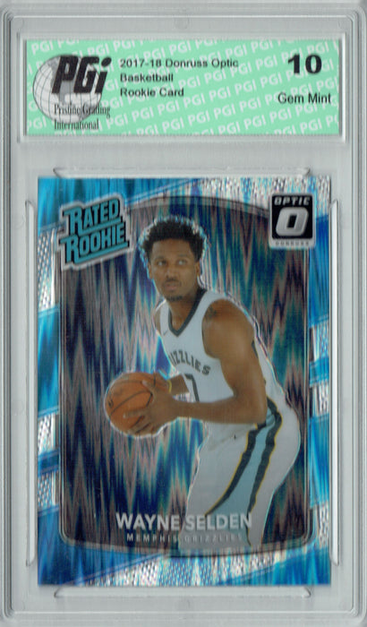 Wayne Selden 2017 Donruss Optic Flash Holo Refractor #153 Rookie Card PGI 10