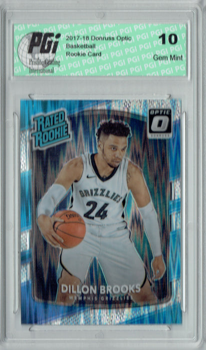 Dillon Brooks 2017 Donruss Optic Flash Holo Refractor #152 Rookie Card PGI 10