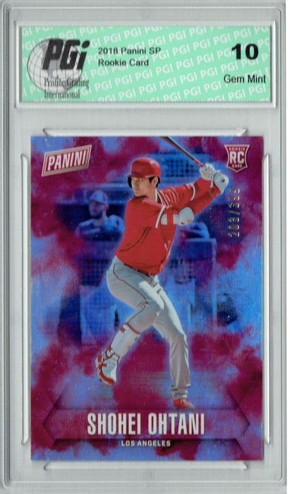Shohei Ohtani 2018 Panini SP #60 Only 399 Made, Hitting Rookie Card PGI 10