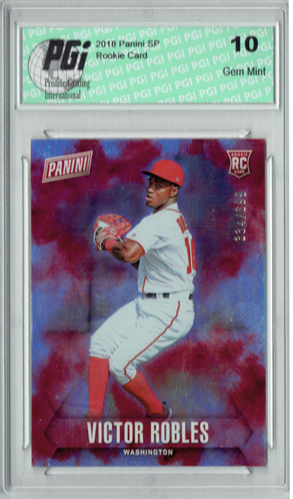 Victor Robles 2018 Panini SP #64 Only 399 Made Rookie Card PGI 10