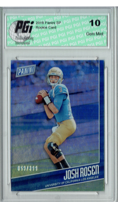 Josh Rosen 2018 Panini SP #FB4 Only 399 Made Rookie Card PGI 10