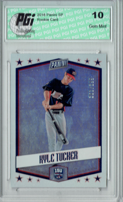 Kyle Tucker 2018 Panini SP #USA5 Only 399 Made Rookie Card PGI 10