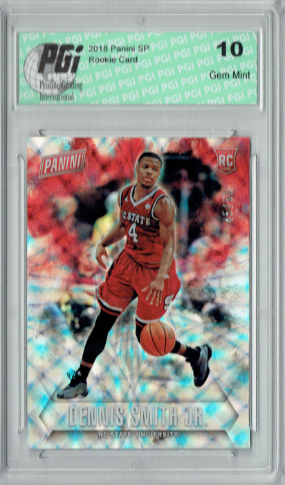 Dennis Smith Jr. 2018 Panini SP #54 Lasers, Only 50 Made Rookie Card PGI 10