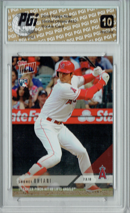 Shohei Ohtani 2018 Topps Now #432 PRISTINE Rookie Card PGI 10