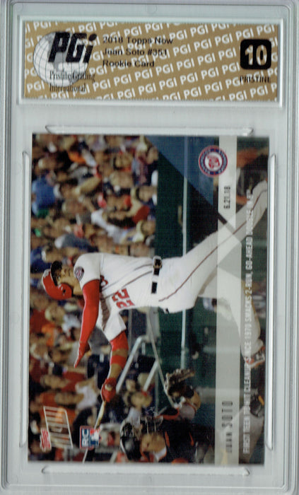 Juan Soto 2018 Topps Now #351 PRISTINE Rookie Card PGI 10