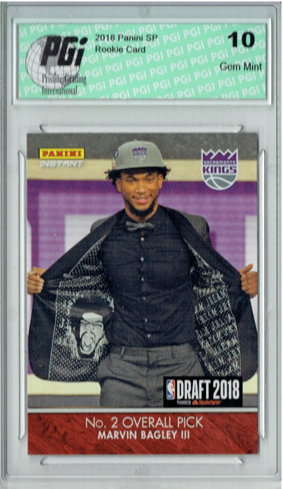 Marvin Bagley III 2018 Panini Instant #DN2 1/537 1st Rookie Card Ever PGI 10