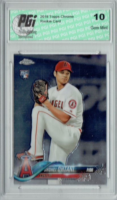 Shohei Ohtani 2018 Topps Chrome #150 Rookie Card PGI 10