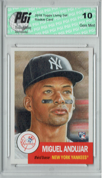 Miguel Andujar 2018 Topps Living Set #49 Only 12k Made Rookie Card PGI 10