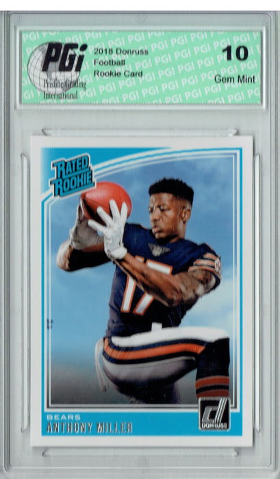 Anthony Miller 2018 Donruss Football #314 Rated Rookie Card PGI 10