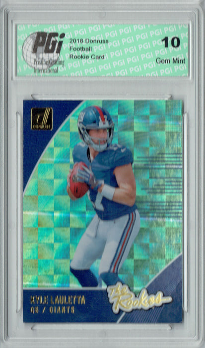 Kyle Lauletta 2018 Donruss #R-28 The Rookies SP Rookie Card PGI 10