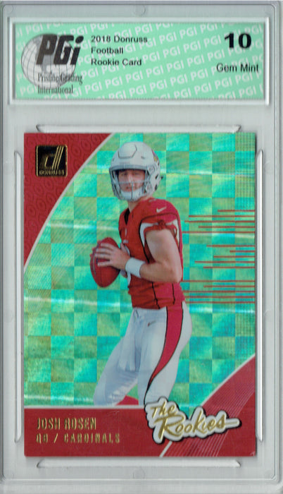 Josh Rosen 2018 Donruss #R-2 The Rookies SP Rookie Card PGI 10