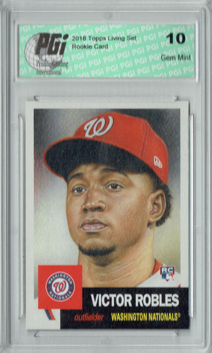 Victor Robles 2018 Topps Living Set #80 6,104 Made Rookie Card PGI 10