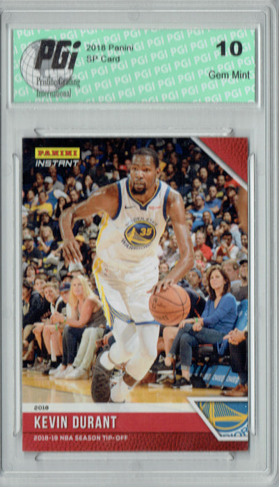 Kevin Durant 2018 Panini Tip-Off #5, 1 of 330 Made SSP Card PGI 10