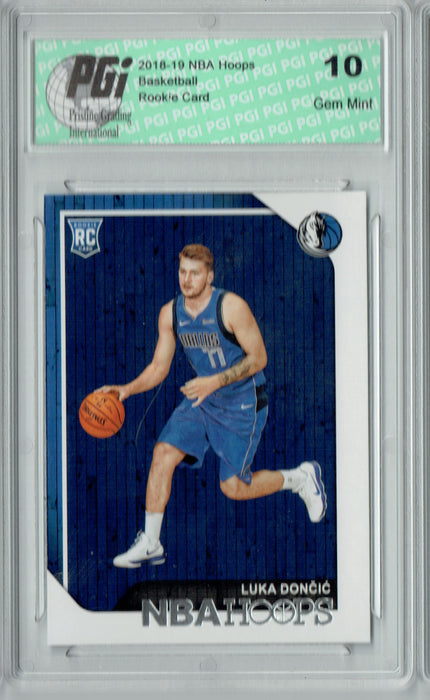 Luka Doncic 2018 NBA Hoops #268 Rookie Card PGI 10