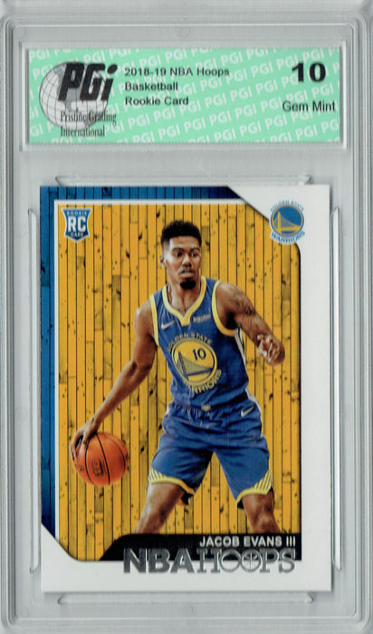 Jacob Evans III 2018 NBA Hoops #279 Rookie Card PGI 10