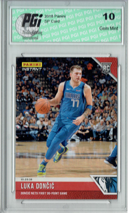 Luka Doncic 2018 Panini Instant #27 Only 152 Made SP Rookie Card PGI 10