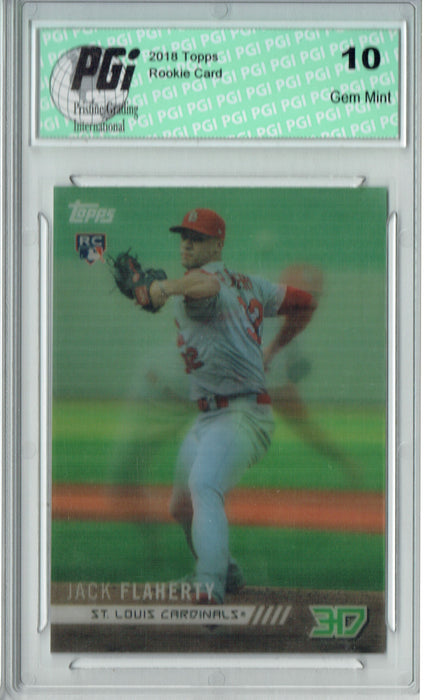 Jack Flaherty 2018 Topps 3D #M-26 Only 538 Made Rookie Card PGI 10