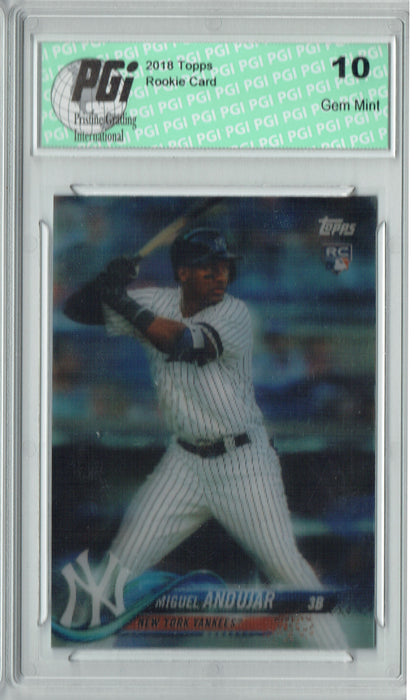 Miguel Andujar 2018 Topps 3D #6 Just 269 Cards Made Rookie Card PGI 10