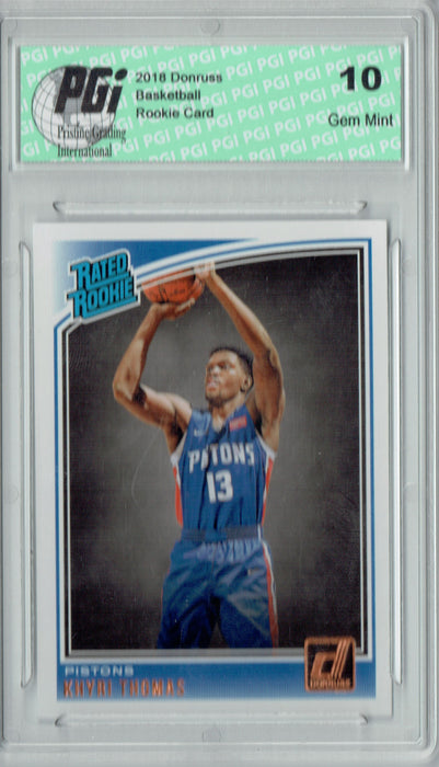 Khyri Thomas 2018 Donruss Basketball #173 Rookie Card PGI 10