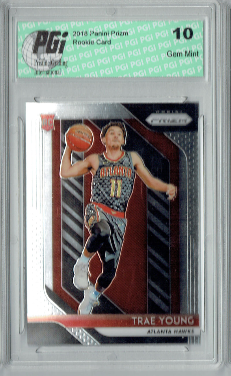 Trae Young 2018 Panini Prizm #78 Rookie Card PGI 10