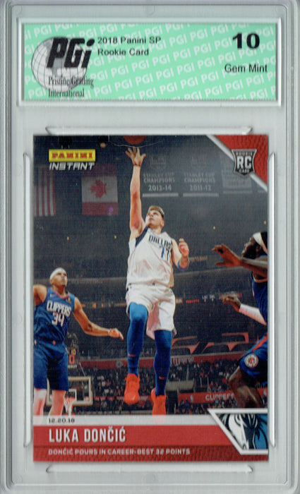 Luka Doncic 2018 Panini Instant #58 Just 219 Ever Made Rookie Card PGI 10