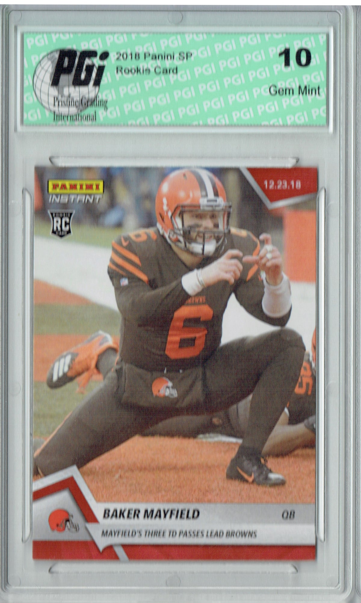 : Baker Mayfield 2018 Donruss Short Printed Mint RATED