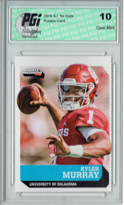 @ Kyler Murray 2019 S.I. for Kids #791 Hist First Card Ever Rookie Card PGI 10