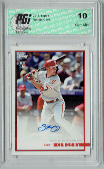Rhys Hoskins 2018 Topps Rookie Review #10-A Auto SP Rookie Card PGI 10