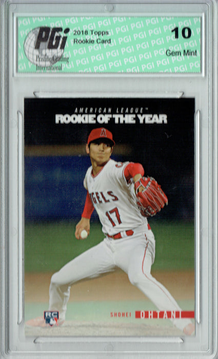 Shohei Ohtani 2018 Topps Rookie of the Year #ROTY4 SP Rookie Card PGI 10