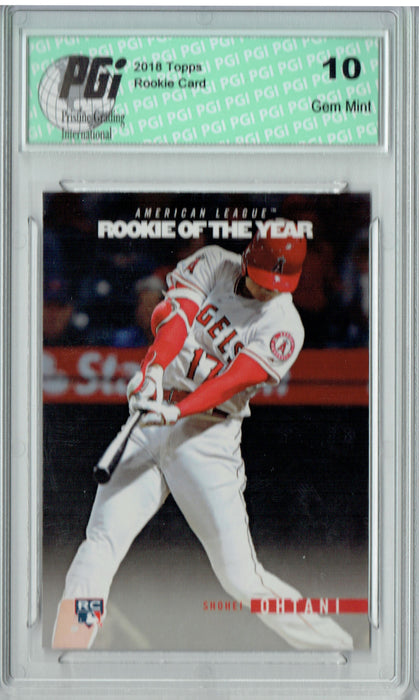Shohei Ohtani 2018 Topps Rookie of the Year #ROTY5 SP Rookie Card PGI 10